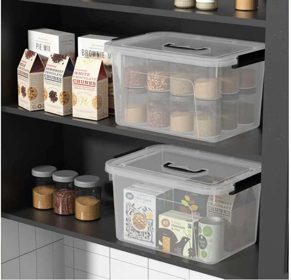 Caja organizadora plástica con tapa 6Ltr. 5