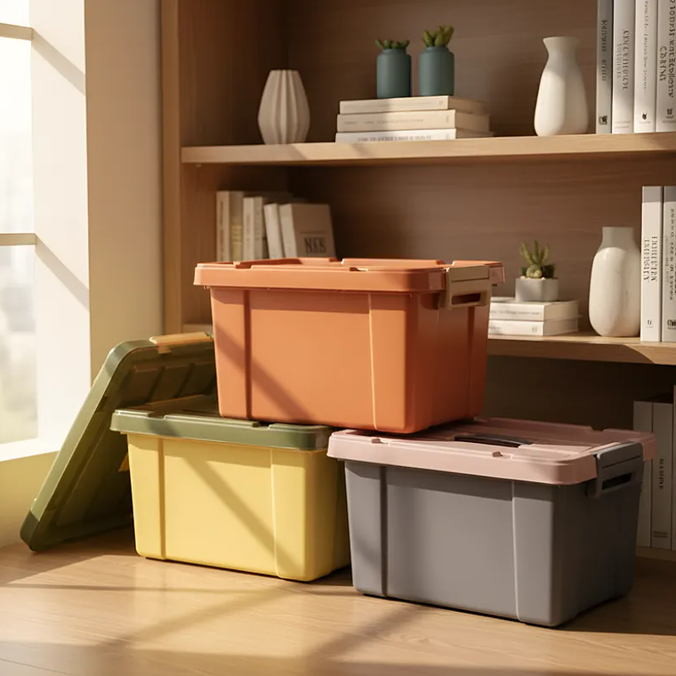 Caja organizadora plástica con tapa  20Ltr. 42x25x30 cm 9