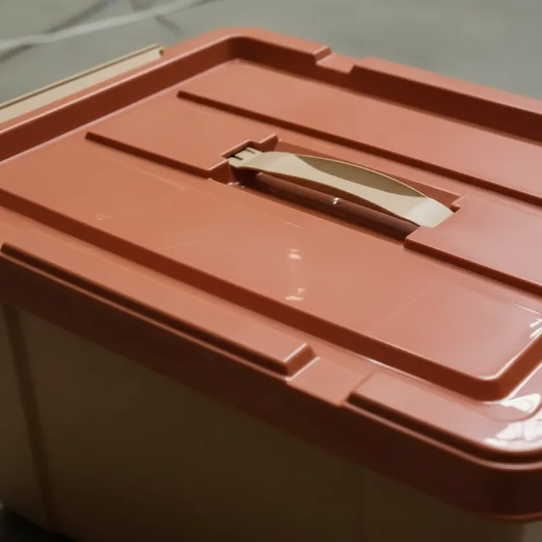 Caja Organizadora Plástica Con Tapa 15 Litros 38x22x28cm 5