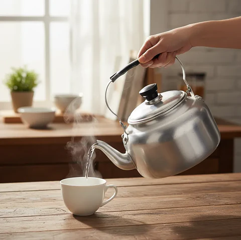 Tetera de Aluminio 5 Litros con Mango Resistente