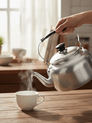 Tetera de Aluminio 4 Litros Clásica Grande para Cocina