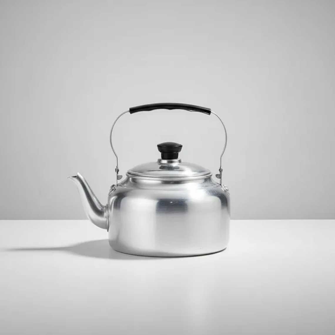 Tetera De Aluminio 3 Litros Con Mango Negro 7