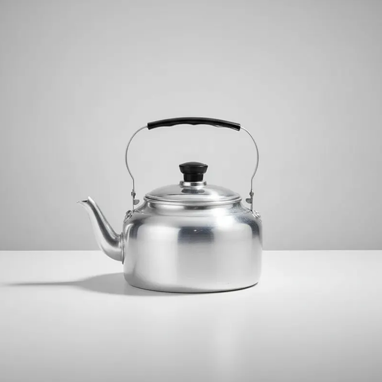 Tetera De Aluminio 3 Litros Con Mango Negro 7