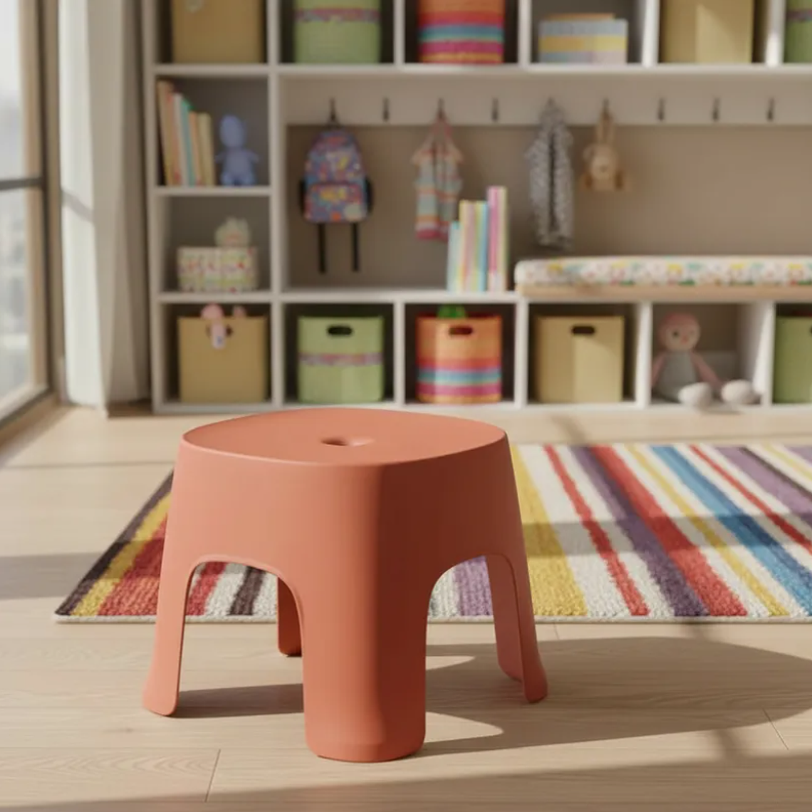Taburete Plástico Bajo Multiuso Para Niños  1