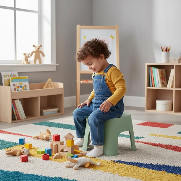 Taburete Plástico Bajo Multiuso Para Niños  3