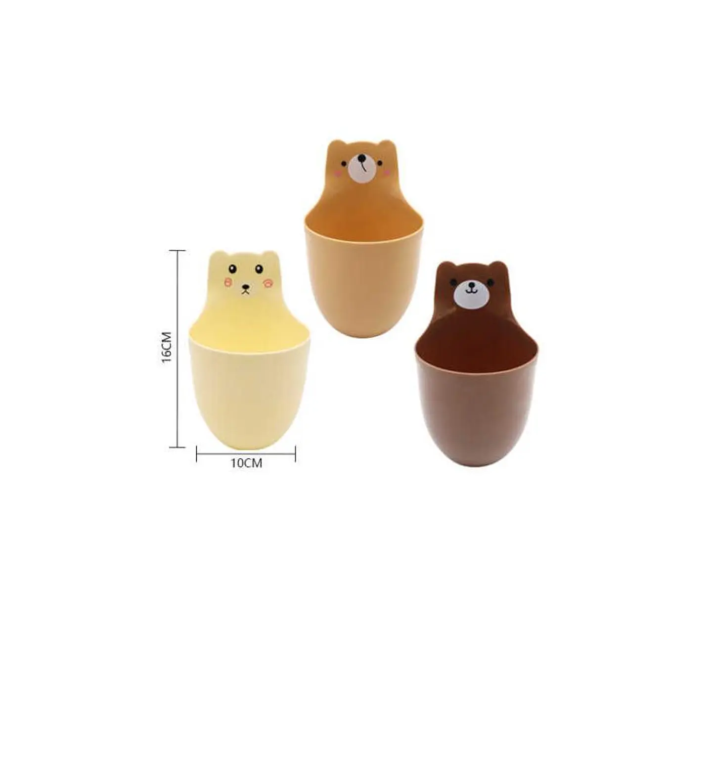 Organizador De Oso De Escritorio De Plastico 3psc 3