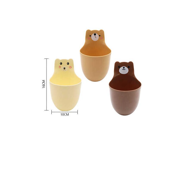 Organizador De Oso De Escritorio De Plastico 3psc 3