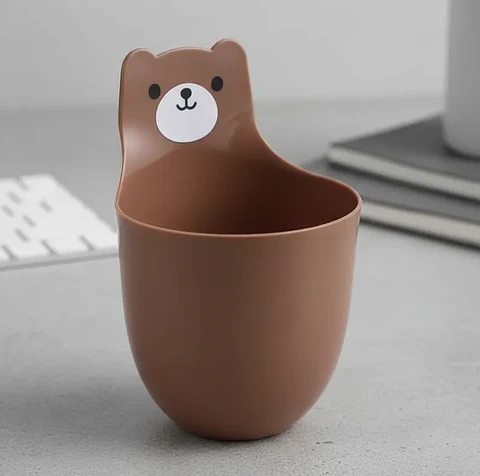 Organizador De Oso De Escritorio De Plastico 3psc