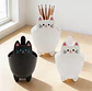 Porta Lápices Organizador Escritorio Diseño Gato Kawaii 20cm - Miniatura 1