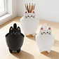 Porta Lápices Organizador Escritorio Diseño Gato Kawaii 20cm - Miniatura 1