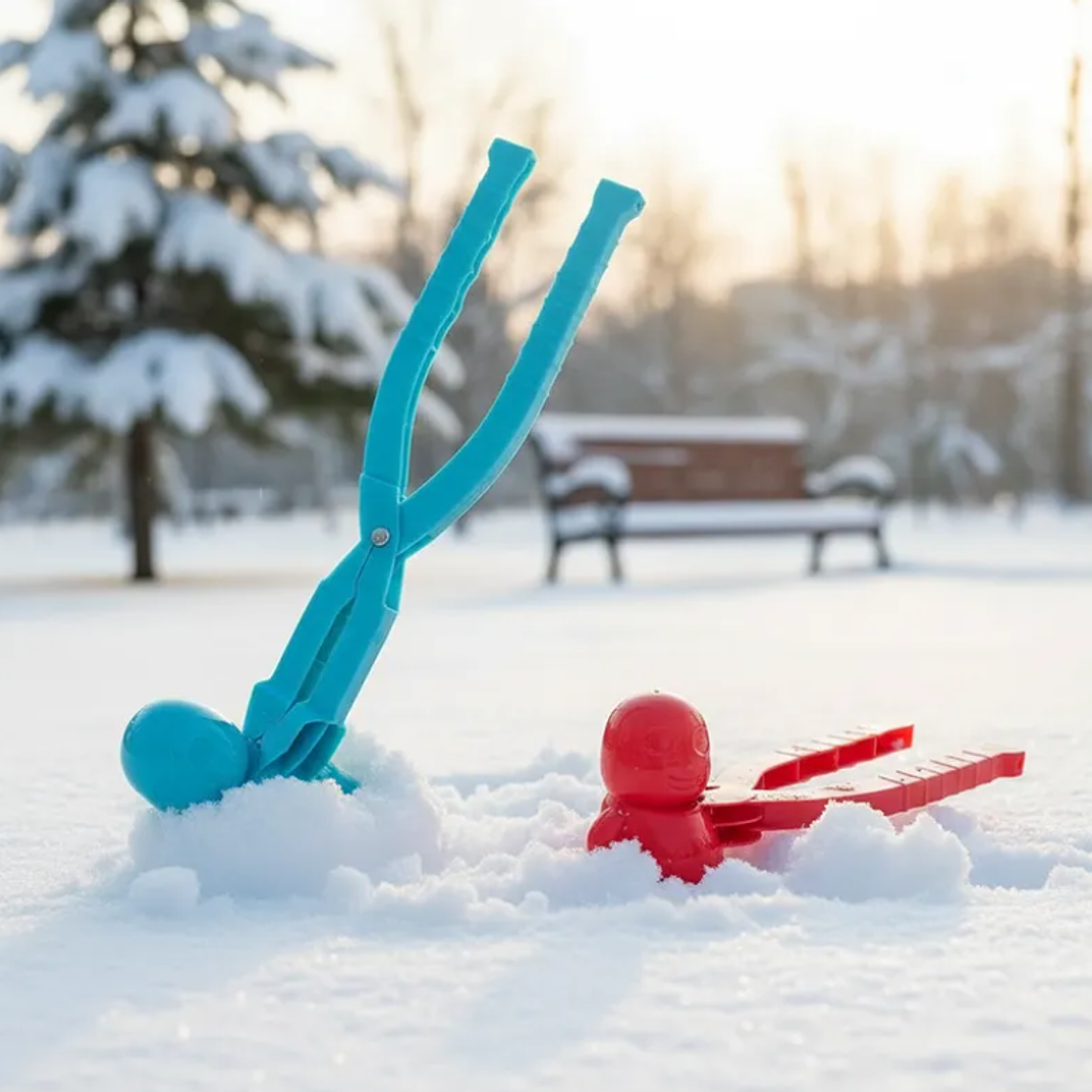 Pinza Para Hacer Bolas De Nieve Juguete Molde Mono Nieve 38cm 1