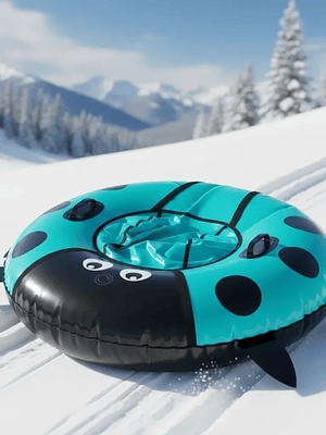 Trineo Inflable Deslizador De Nieve Diseño 100cm 