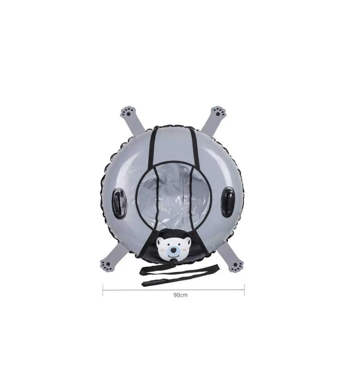 Trineo inflable  90cm con asas para nieve 2