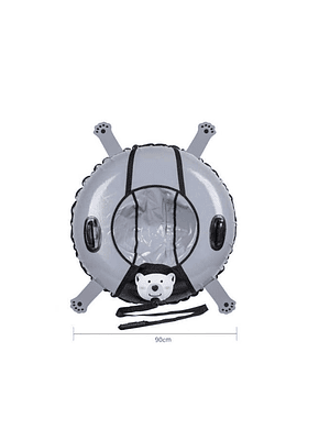 Trineo inflable  90cm con asas para nieve