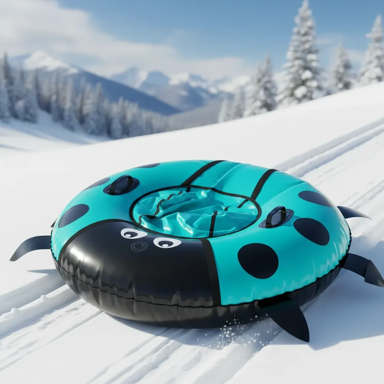 Trineo inflable  90cm con asas para nieve 3