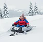 Trineo inflable  90cm con asas para nieve - Miniatura 5
