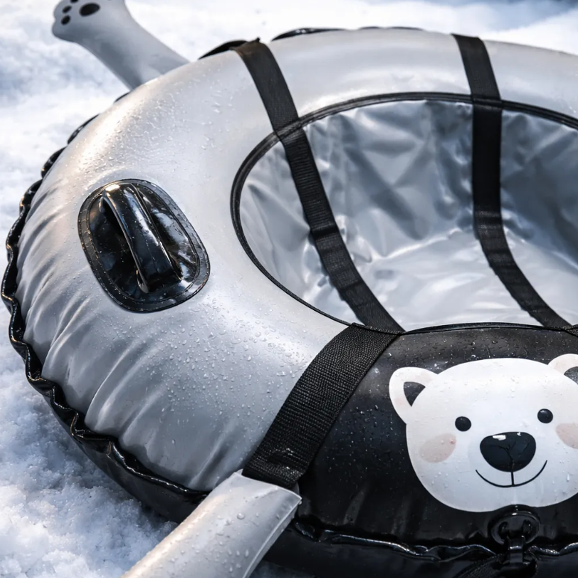 Trineo inflable  90cm con asas para nieve 6