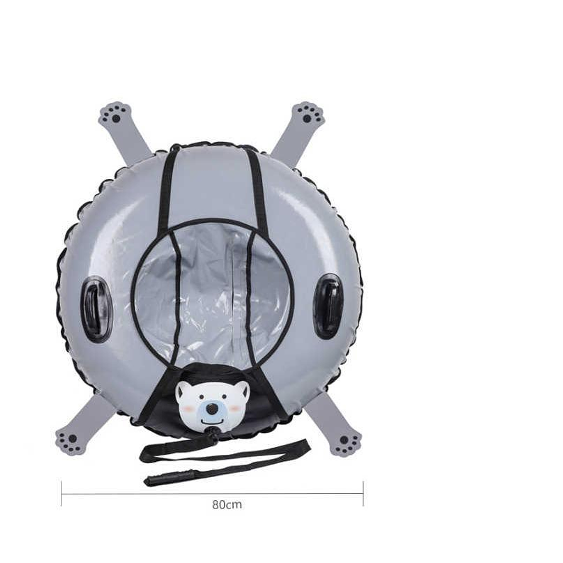 Trineo Inflable Nieve  80cm Con Asas 3