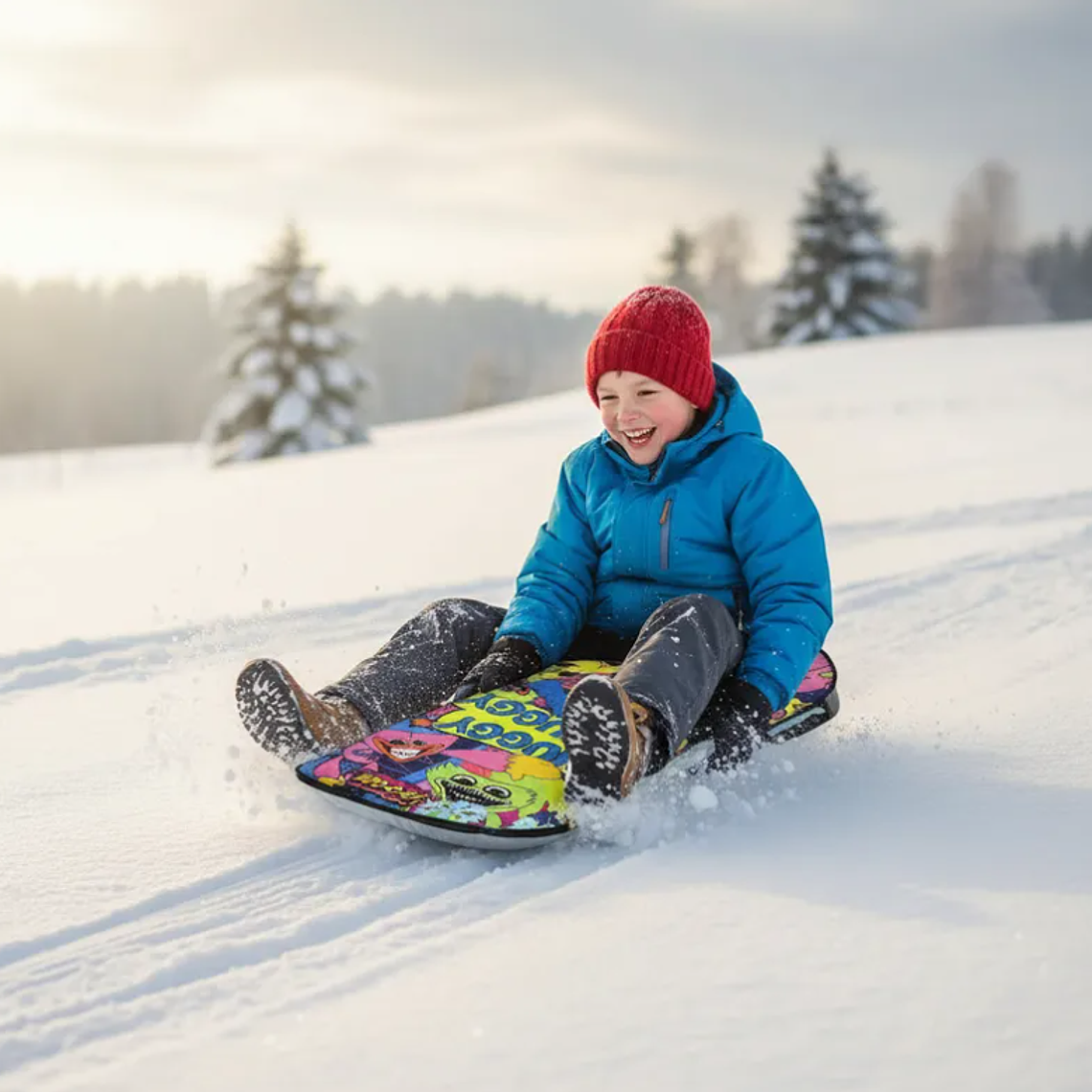 Deslizador Trineo Para La Nieve Adultos Y Niños Entretenido 7