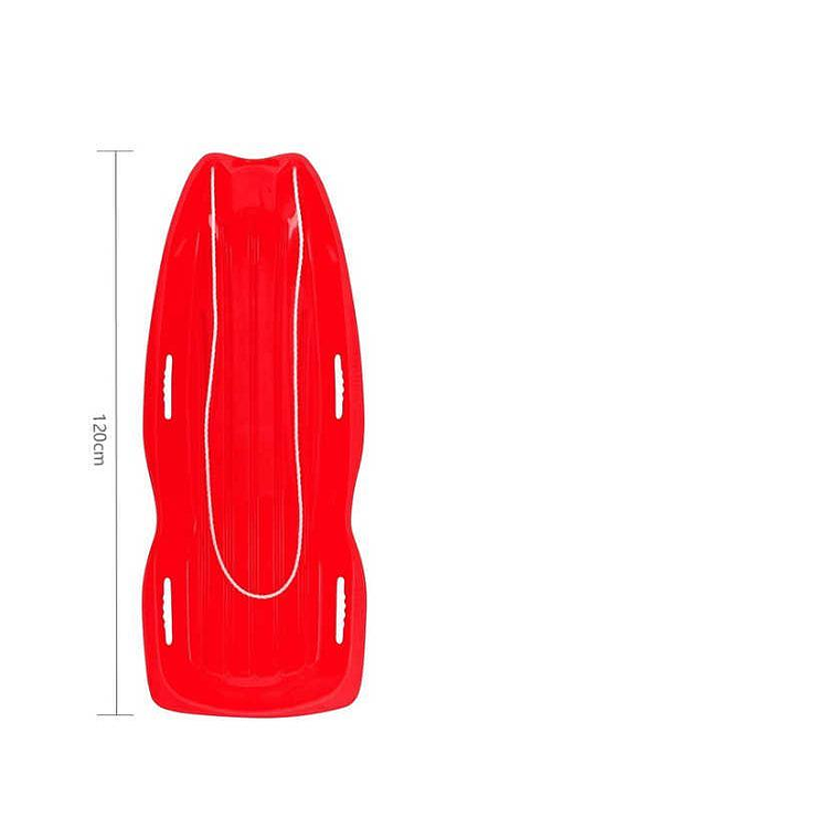 Trineo Plástico Deslizador Para Nieve 120cm Con Manillas 2