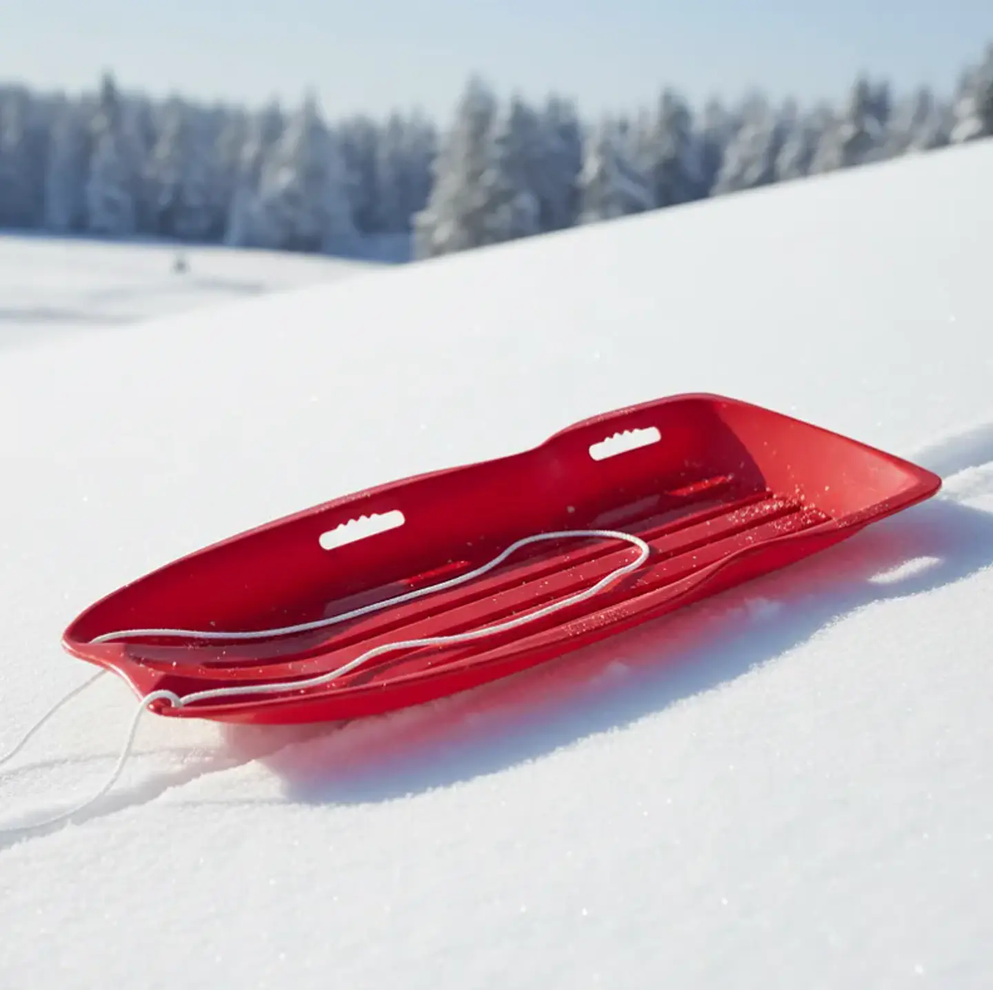 Trineo Plástico Deslizador Para Nieve 120cm Con Manillas 5