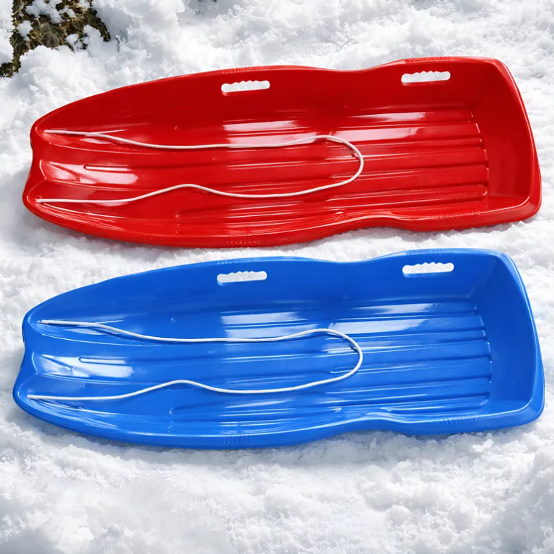 Trineo Plástico Deslizador Para Nieve 120cm Con Manillas 1