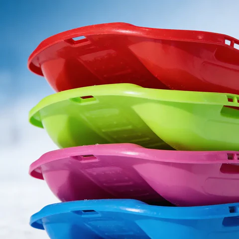 Trineo Plástico Para Nieve Deslizador 100cm Varios Colores
