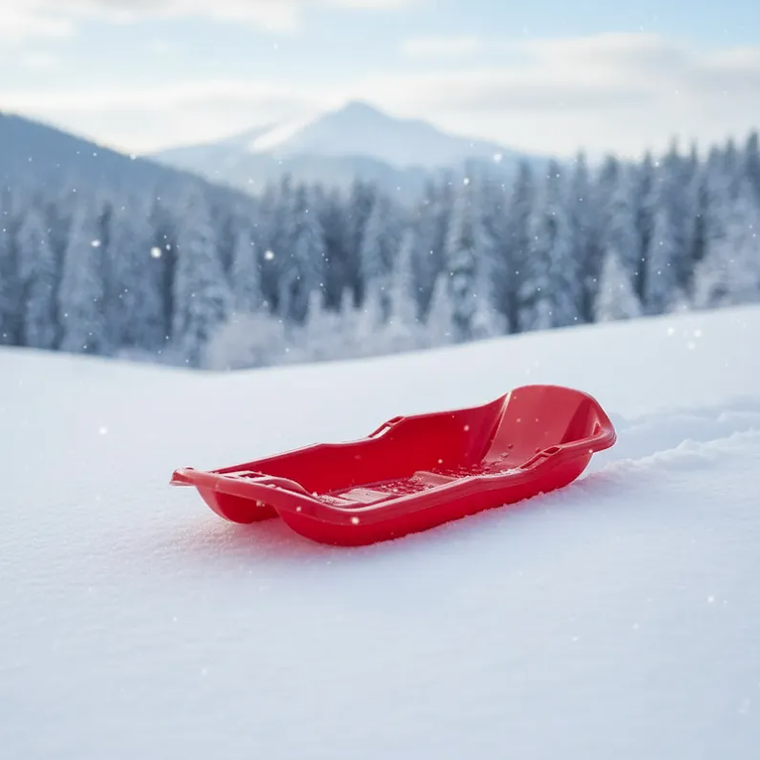 Trineo Plástico Para Nieve Deslizador 100cm Varios Colores 3