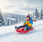 Trineo Plástico Para Nieve Deslizador 100cm Varios Colores - Miniatura 5