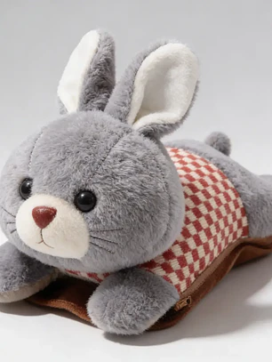Guatero Eléctrico Peluche Conejo Recargable 25cm