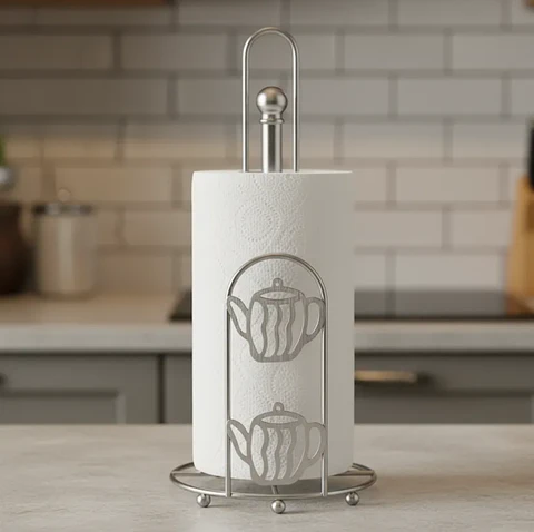 Porta Nova de Cocina Metálico Vertical Diseño Tetera 28cm