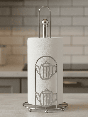 Porta Nova de Cocina Metálico Vertical Diseño Tetera 28cm