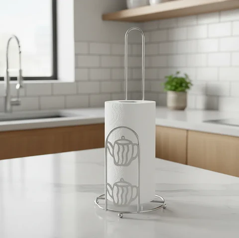 Porta Nova de Cocina Metálico Vertical Diseño Tetera 28cm