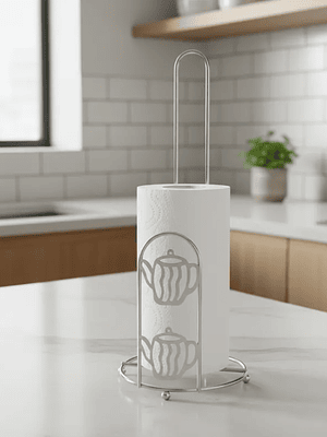 Porta Nova de Cocina Metálico Vertical Diseño Tetera 28cm