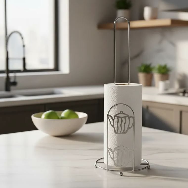 Porta Nova de Cocina Metálico Vertical Diseño Tetera 28cm 5