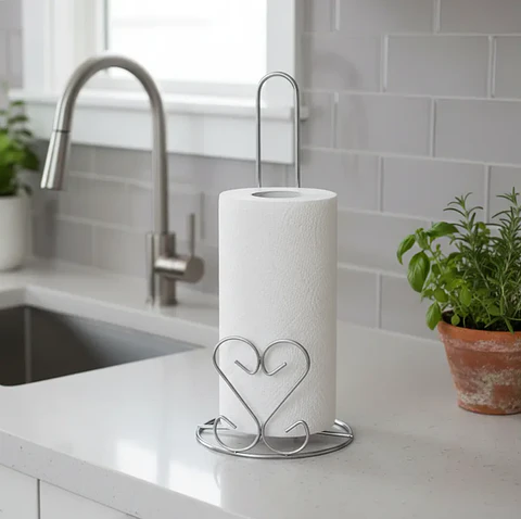 Porta Nova de Cocina Metálico Vertical Diseño Corazón 28cm 
