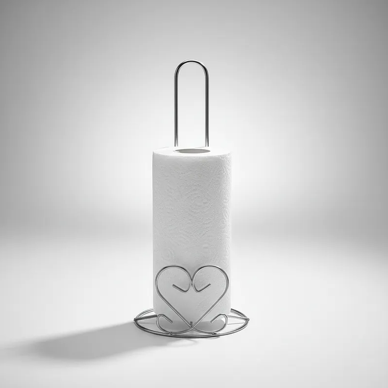 Porta Nova de Cocina Metálico Vertical Diseño Corazón 28cm  3