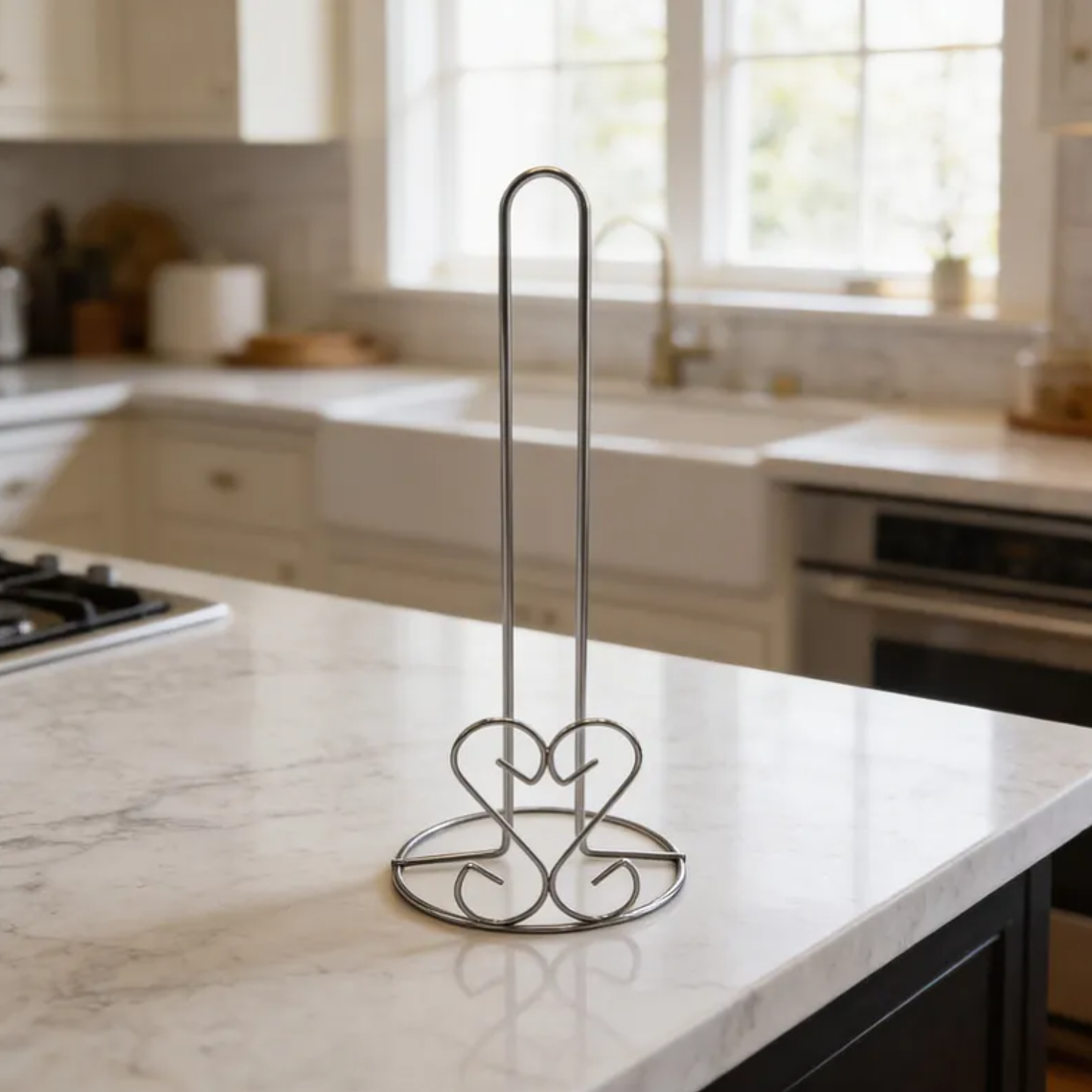 Porta Nova de Cocina Metálico Vertical Diseño Corazón 28cm  5