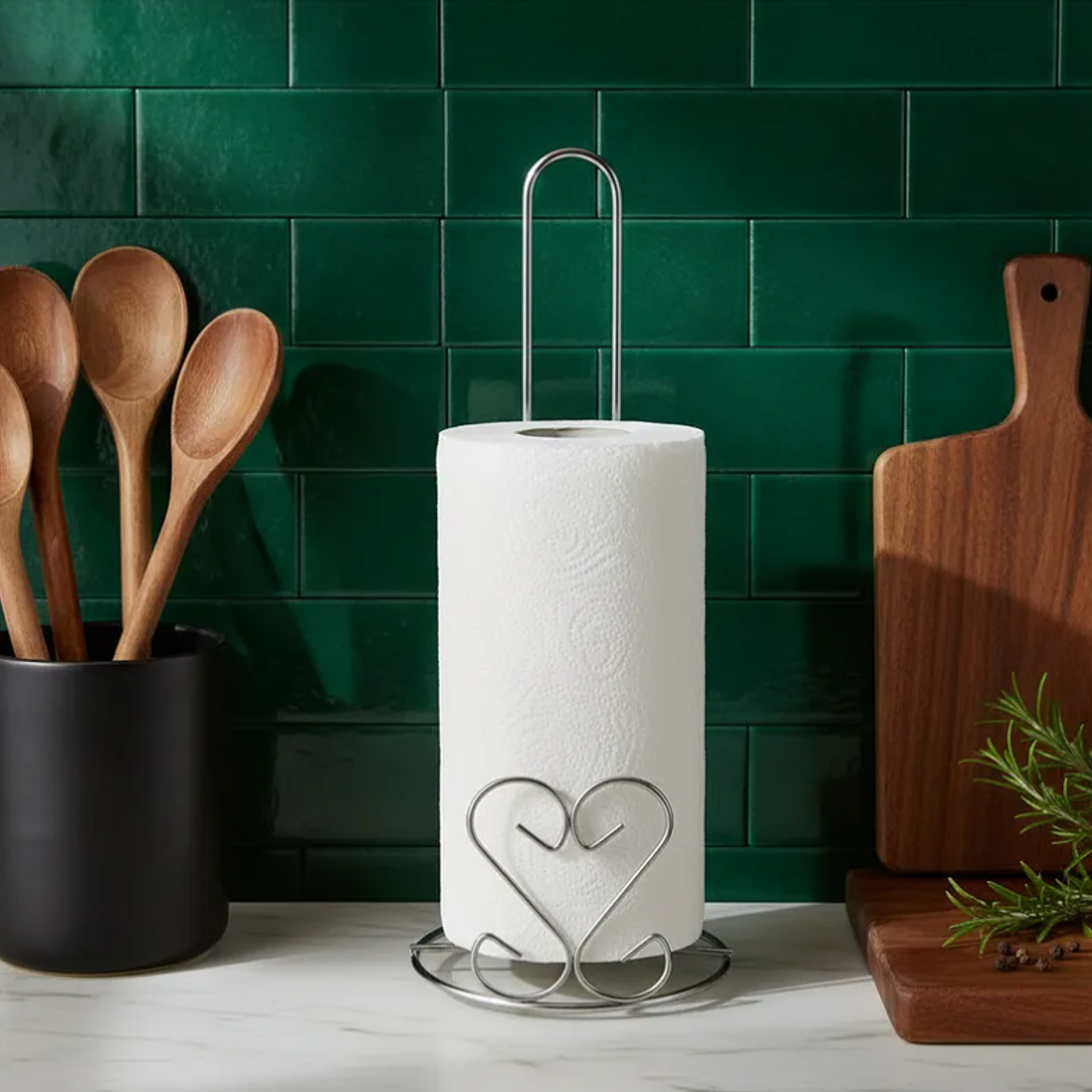 Porta Nova de Cocina Metálico Vertical Diseño Corazón 28cm  6