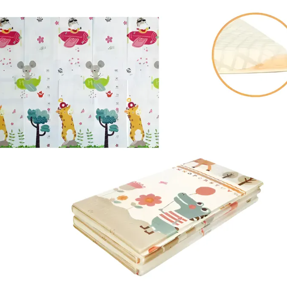 Alfombra Goma Eva Infantil 180x200cm 0.8cm Animales 4