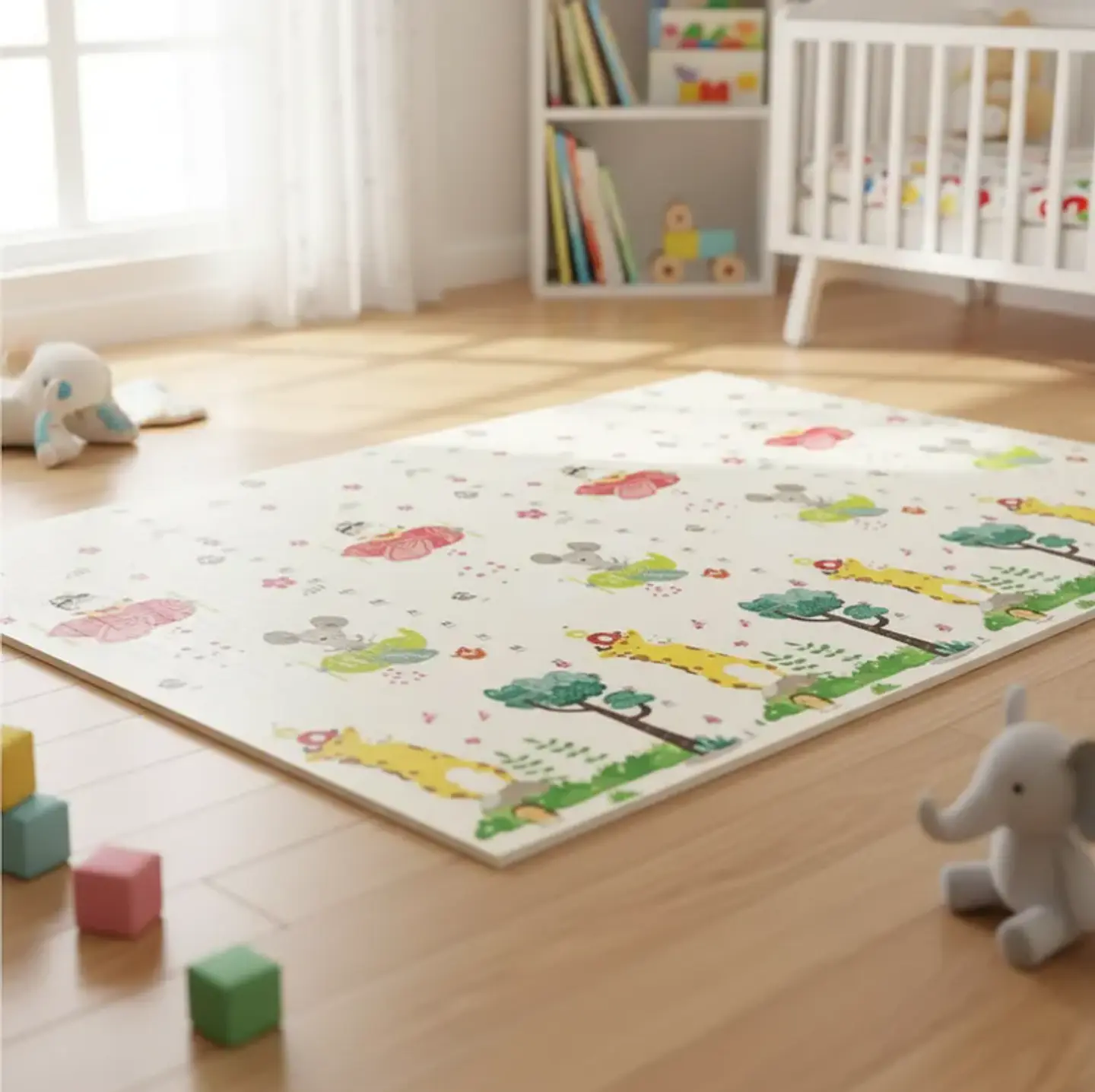 Alfombra Goma Eva Infantil 180x200cm 0.8cm Animales 2