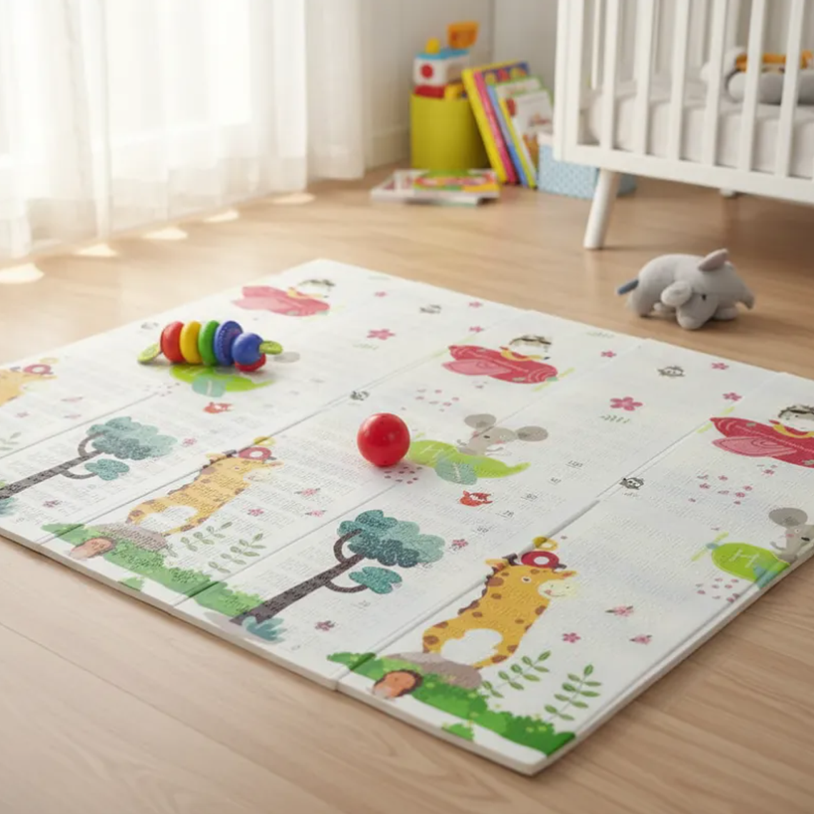 Alfombra Goma Eva Infantil 180x200cm 0.8cm Animales 1