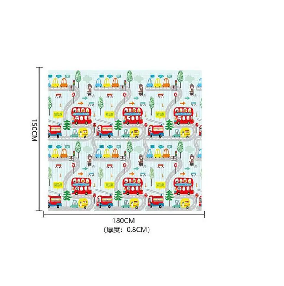 Alfombra De Juegos Plegable Bebé Antigolpes Espesor 0.8cm 3