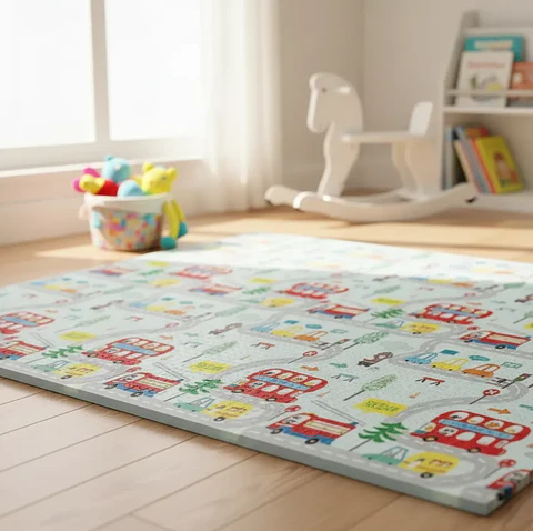 Alfombra De Juegos Plegable Bebé Antigolpes Espesor 0.8cm