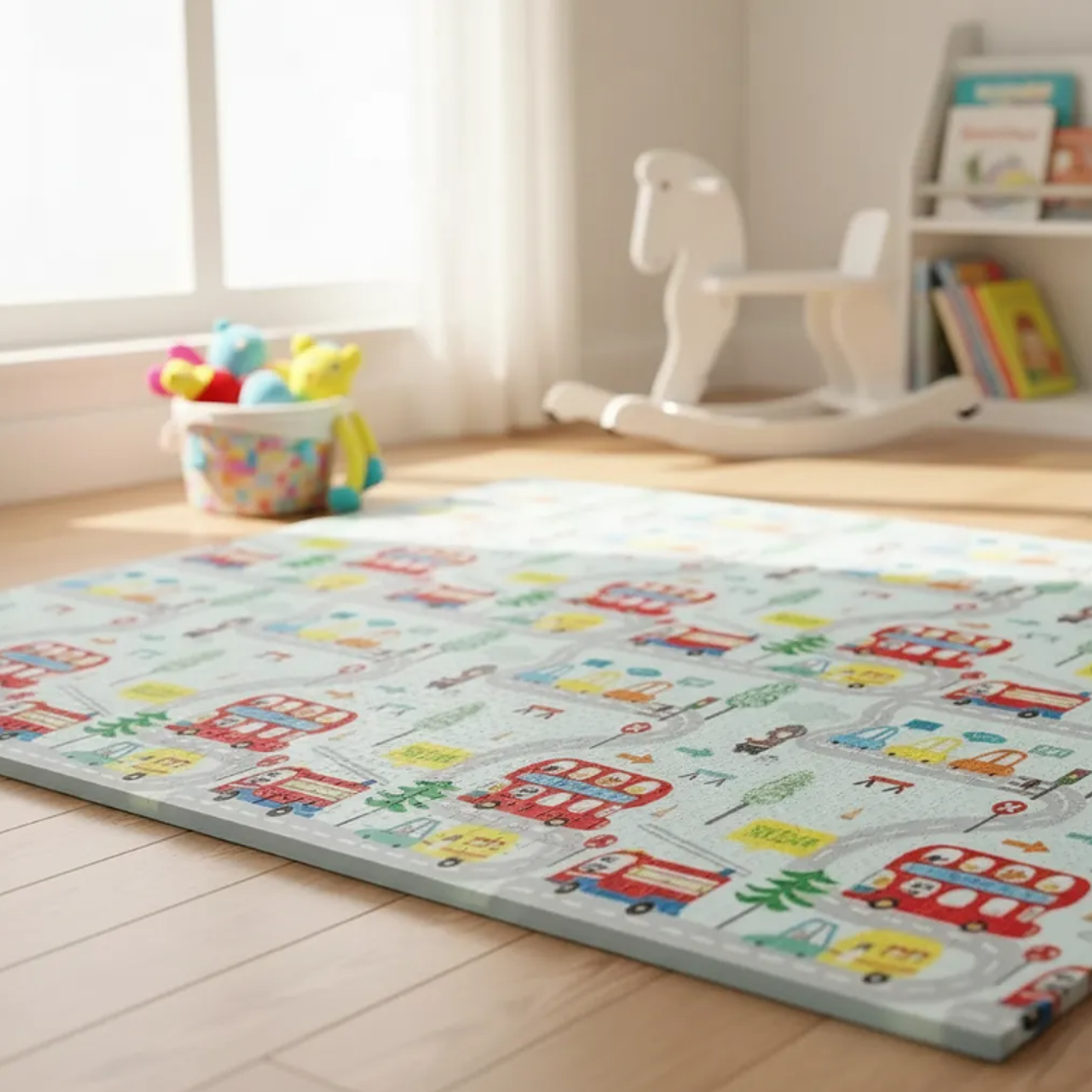 Alfombra De Juegos Plegable Bebé Antigolpes Espesor 0.8cm 2