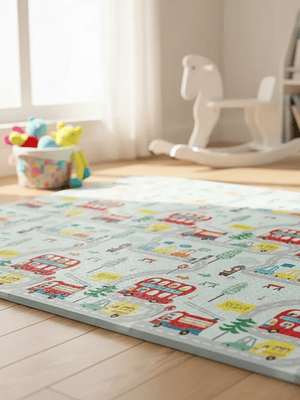 Alfombra De Juegos Plegable Bebé Antigolpes Espesor 0.8cm