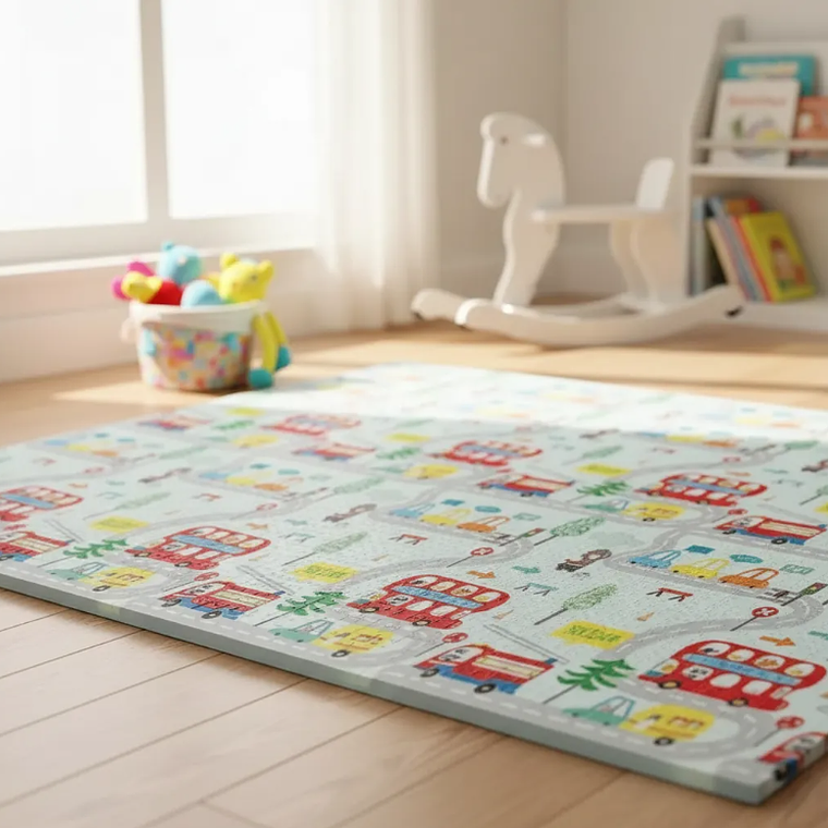 Alfombra De Juegos Plegable Bebé Antigolpes Espesor 0.8cm 2