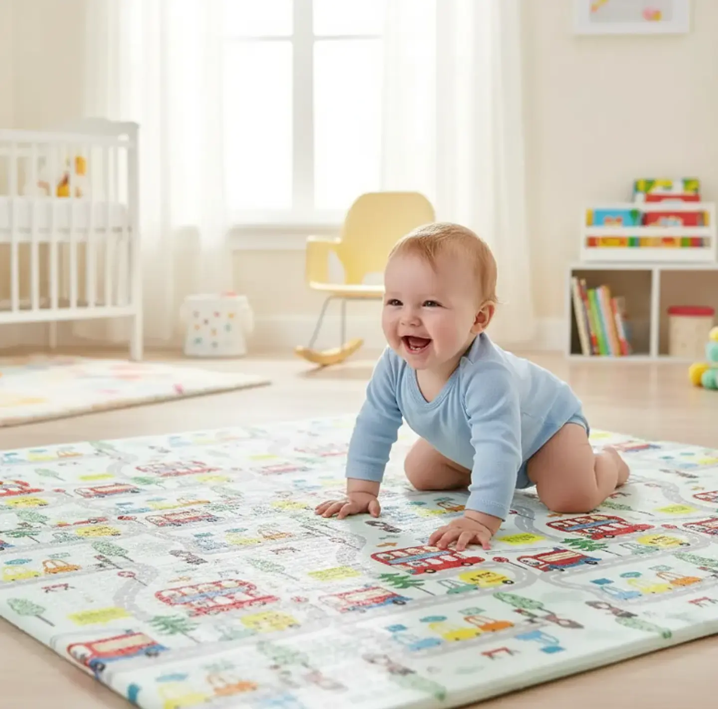Alfombra De Juegos Plegable Bebé Antigolpes Espesor 0.8cm 1