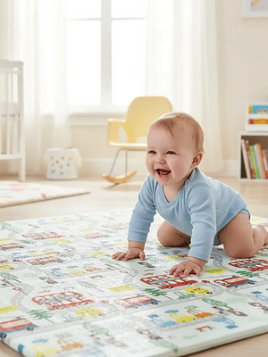 Alfombra De Juegos Plegable Bebé Antigolpes Espesor 0.8cm