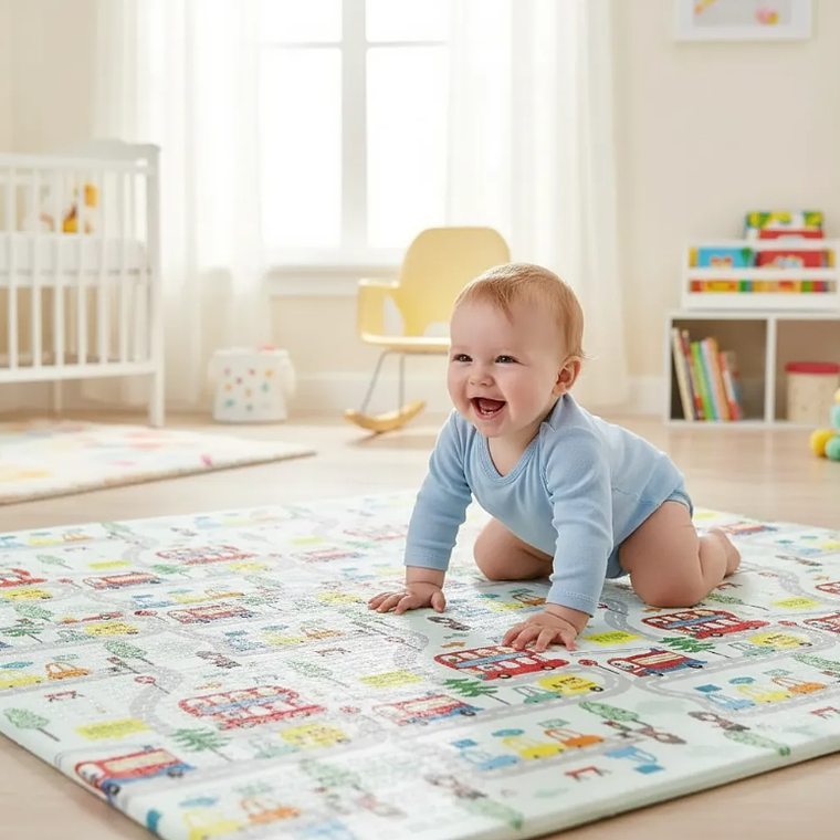 Alfombra De Juegos Plegable Bebé Antigolpes Espesor 0.8cm 1